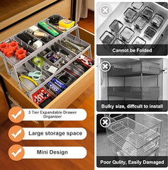 Drawify™ - Transform Messy Drawers Into Neat, Multi-level Storage Solutions