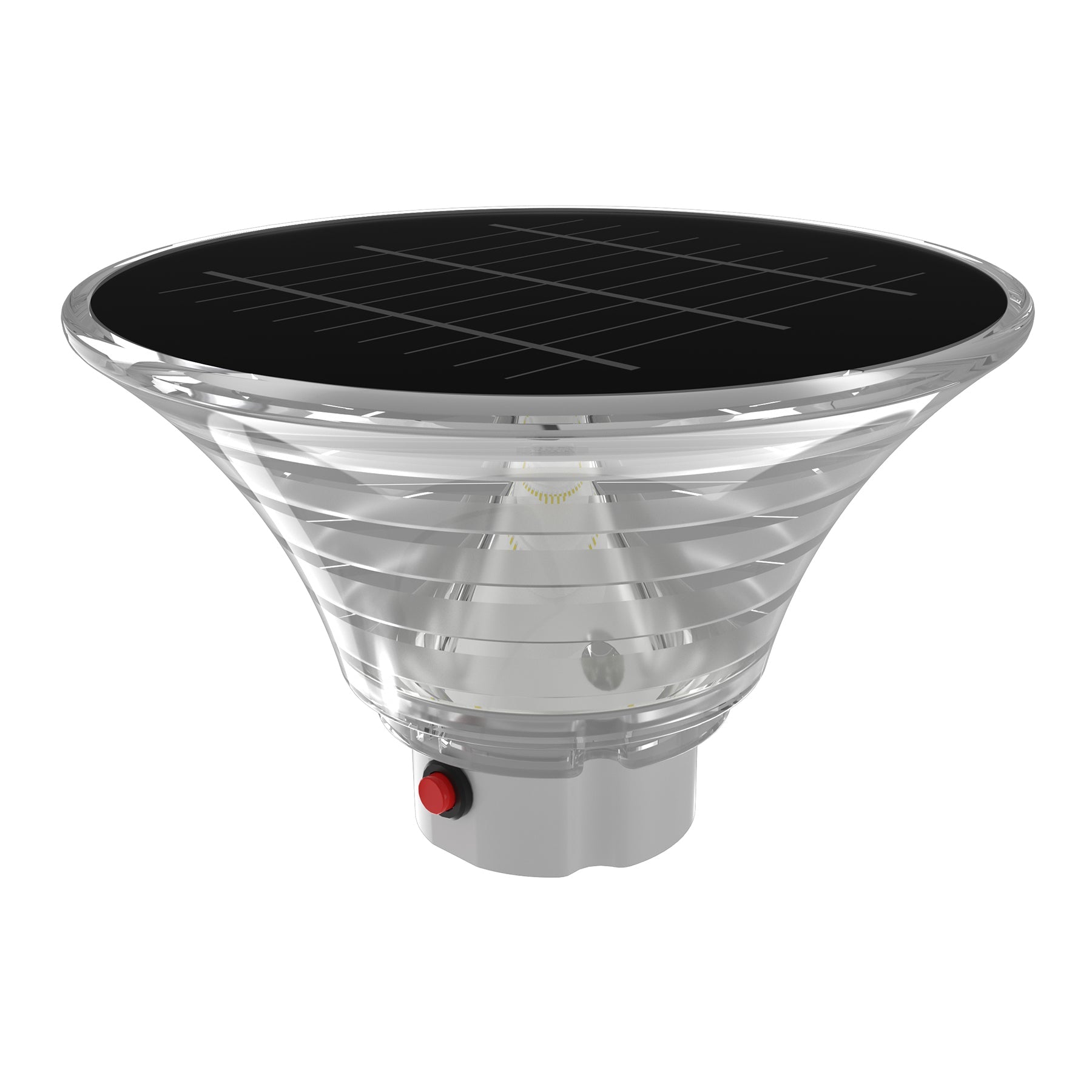 Luces LED solares para balizas, 1,5 W, 220 LM, CCT intercambiable: blanco cálido/blanco frío, luces solares para caminos, IP65 a prueba de agua, encendido/apagado automático, luces solares para jardín al aire libre