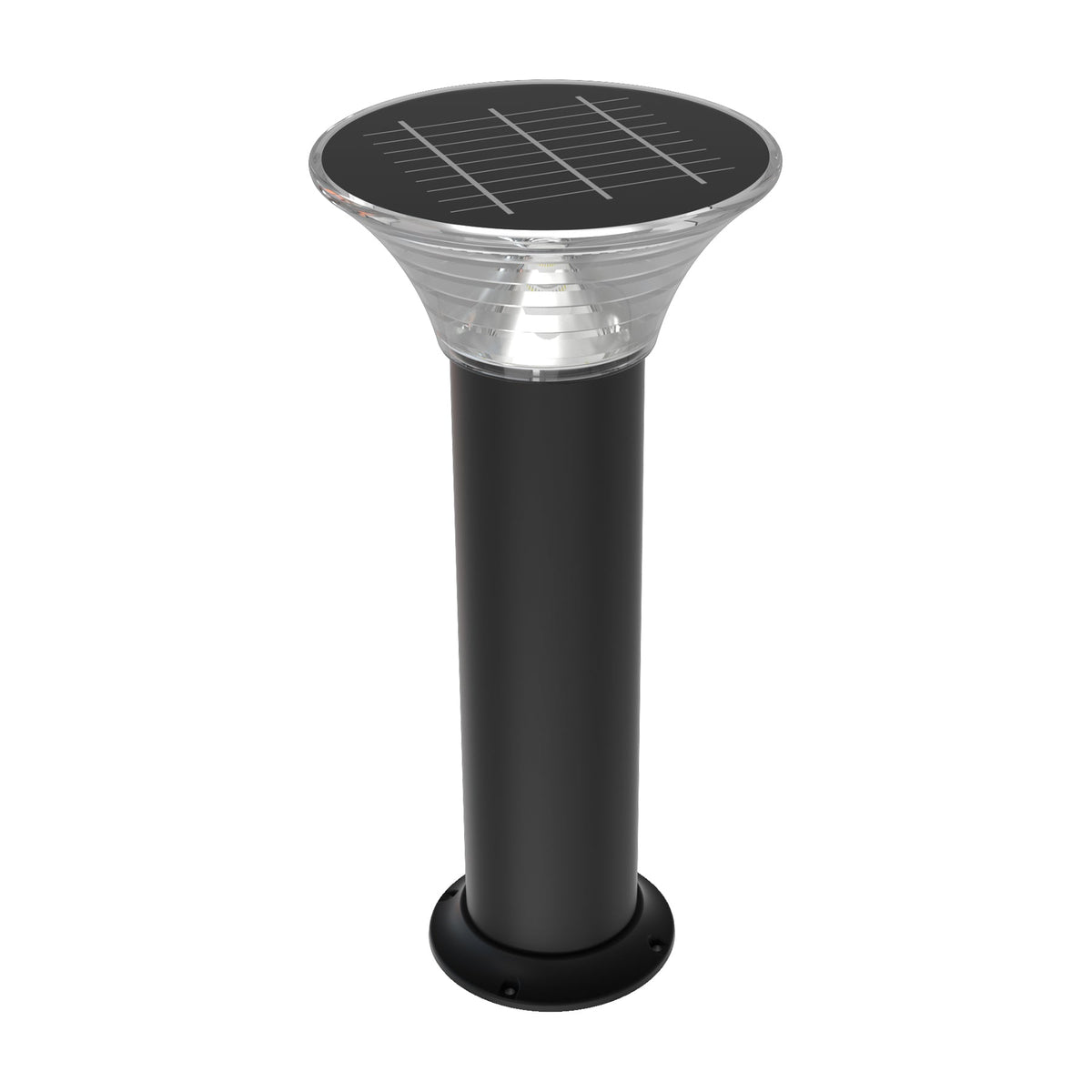 Luces LED solares para balizas, 1,5 W, 220 LM, CCT intercambiable: blanco cálido/blanco frío, luces solares para caminos, IP65 a prueba de agua, encendido/apagado automático, luces solares para jardín al aire libre