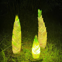 Outdoor Waterproof Resin Green Bamboo Shoots LED Lawn Landscape Light