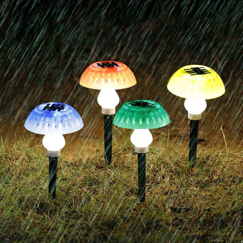 Solar Modern Creative ABS Mushroom LED Outdoor Landscape Light