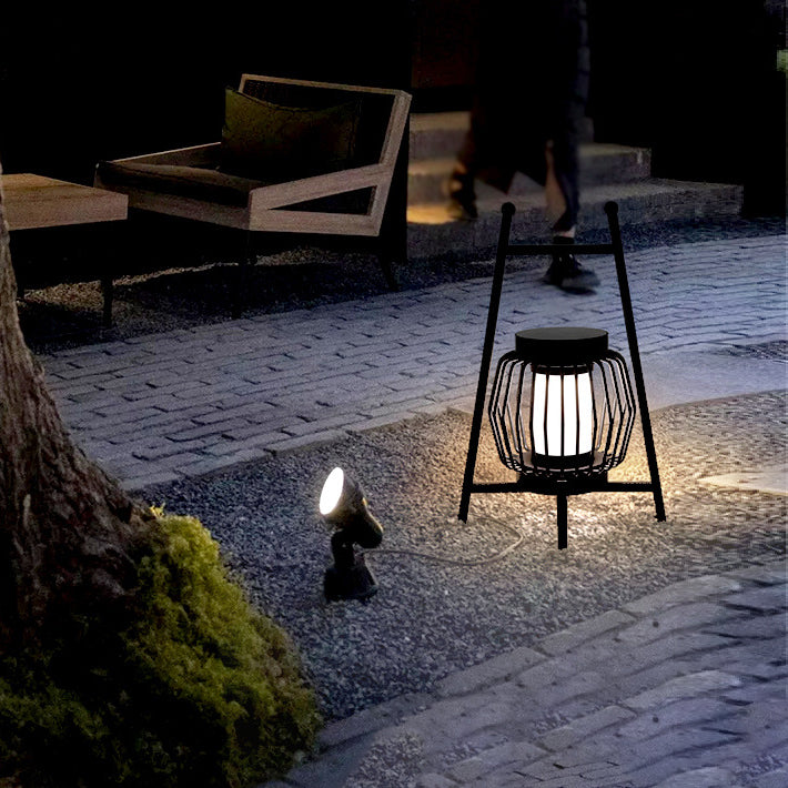 Modern Creative Solar LED Movable Outdoor Garden Lawn Floor Lamp