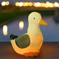 Modern Creative Duck Decorative Solar Outdoor Lawn LED Garden Ground Insert Landscape Light