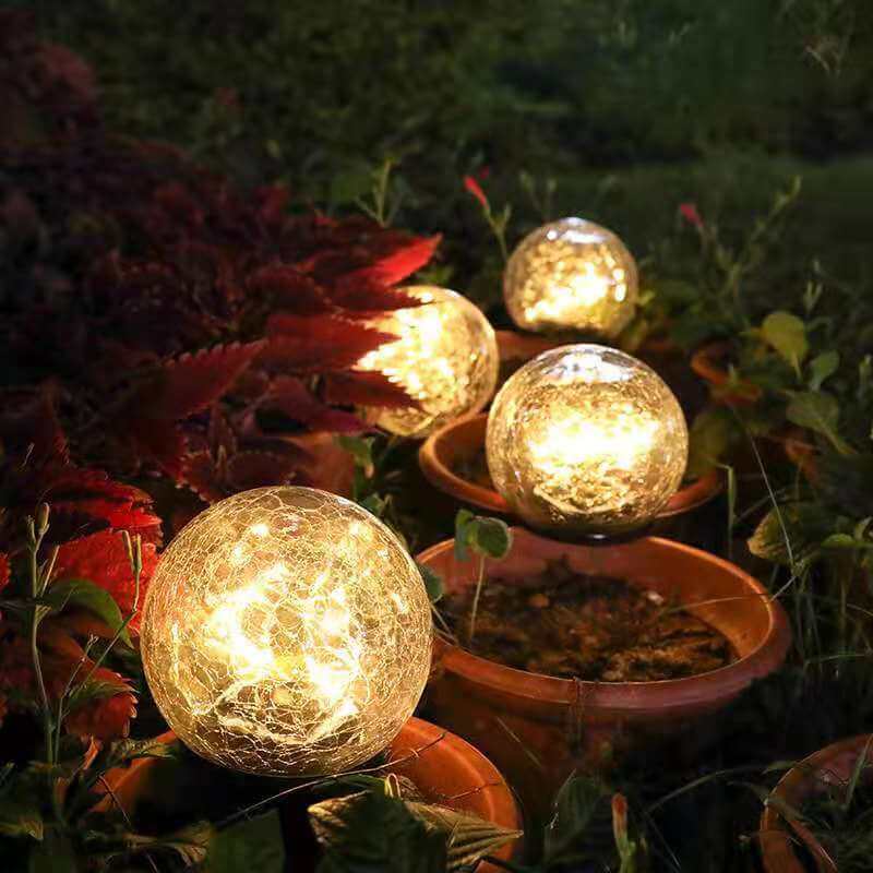 Solar Modern Minimalist Glass Floor Decoration LED Outdoor Landscape Light