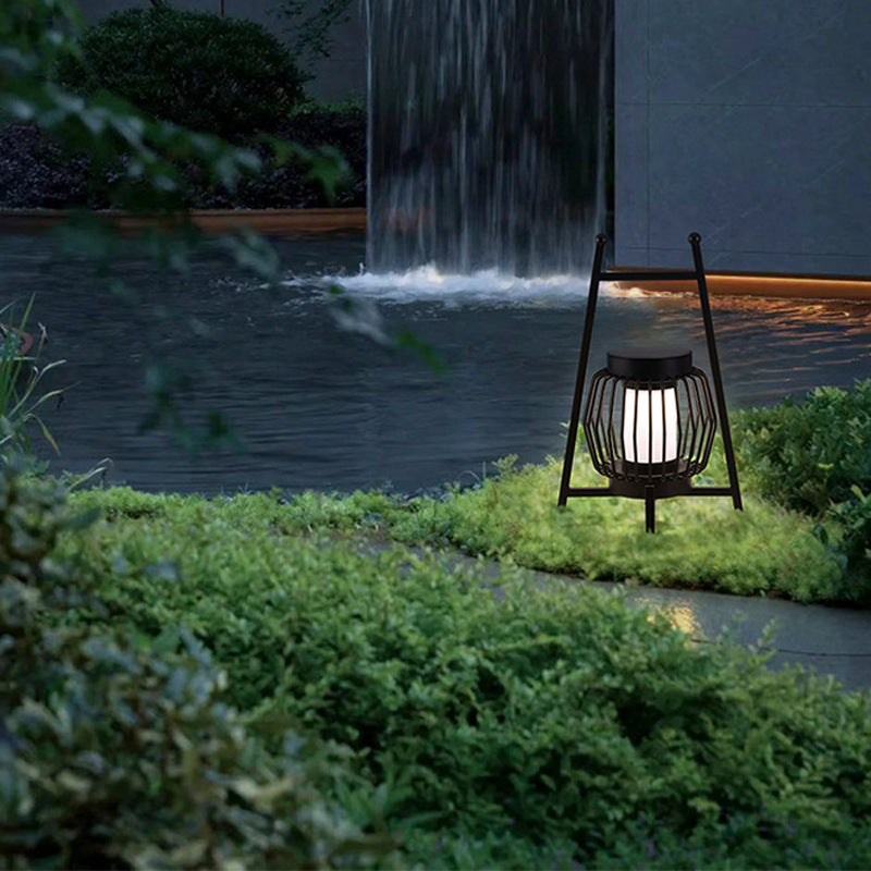 Modern Creative Solar LED Movable Outdoor Garden Lawn Floor Lamp