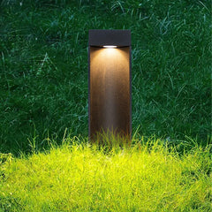 Lampe de pelouse carrée simple en aluminium à LED pour chemin de jardin extérieur 