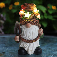 Modern Creative Solar Waterproof Resin Dwarf Shape LED Lawn Landscape Light For Outdoor Patio