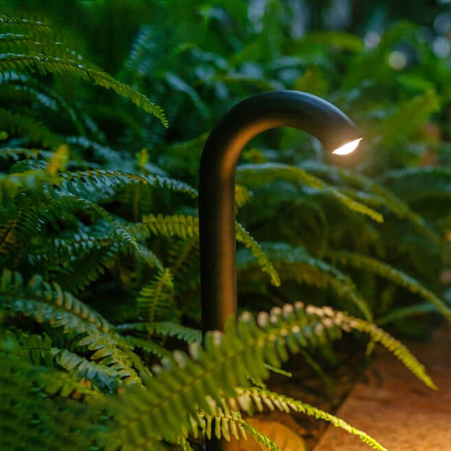 Lampe de sol d'extérieur à LED pour pelouse avec robinet pliant et étanche 