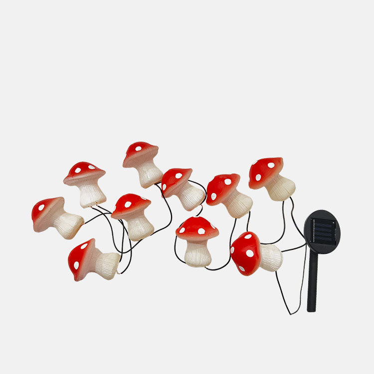 Modern Creative Mushroom Solar LED Outdoor Waterproof Garden Light String