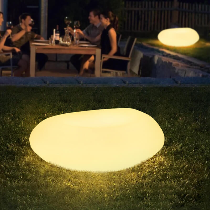 Outdoor Solar Simulation Stone PE Waterproof Garden Lawn Landscape Light