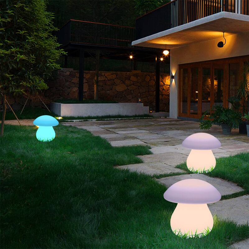 Outdoor Simulation Mushroom PE LED Waterproof Lawn Decorative Landscape Light