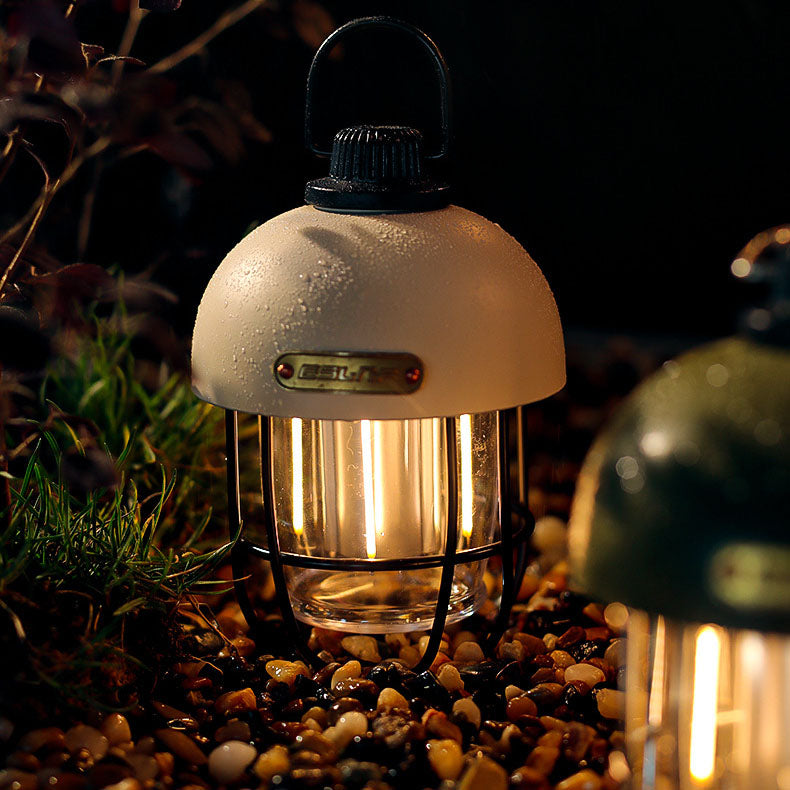 Modern Iron Portable Mushroom Shaped Camping LED Outdoor Light