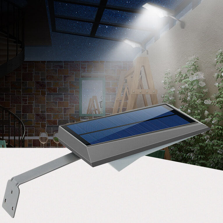 Lámpara de pared con sensor de movimiento solar para exteriores, 18 LED, para paisaje 