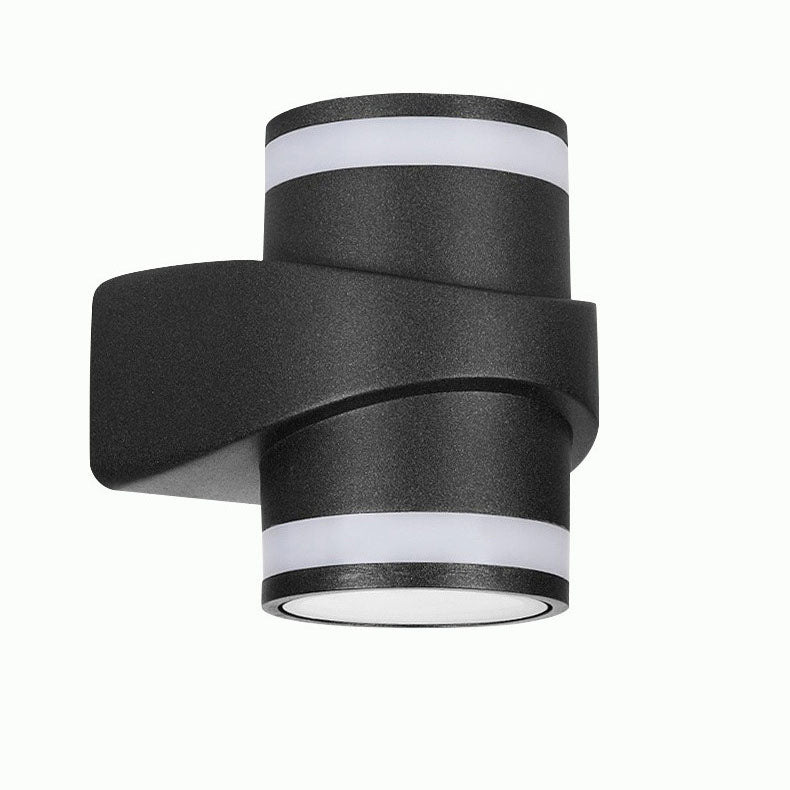 Modern Cylindrical Die-Cast Aluminum LED Waterproof Outdoor Garden Wall Light