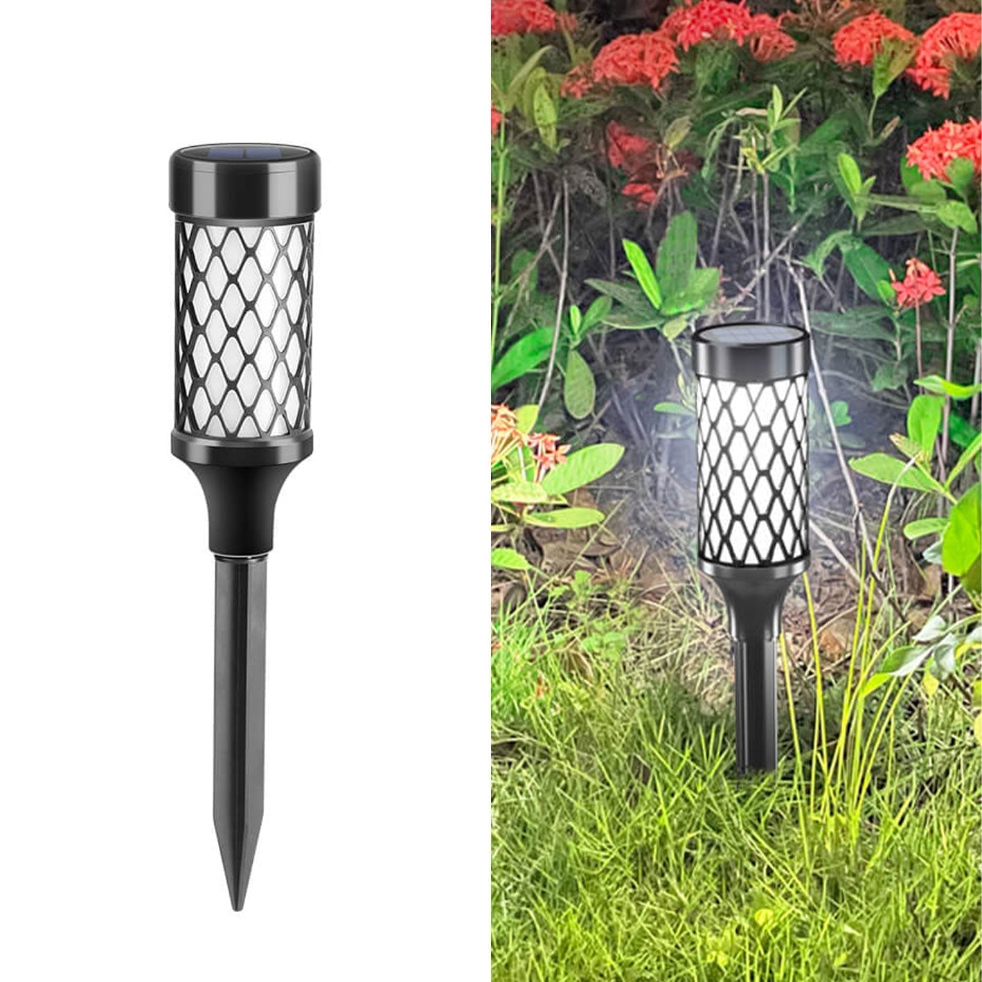 Solar Column Lawn Garden Decorative LED Path Lamp