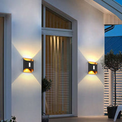 Modern Aluminum Lens Outdoor Waterproof Patio LED Wall Sconce Lamp