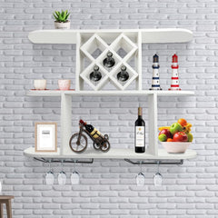 Étagère de rangement murale multifonctionnelle et moderne pour le vin