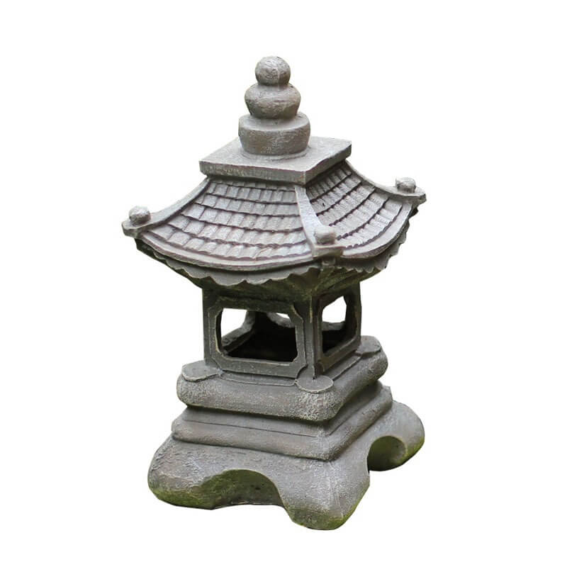 Japanese Zen Solar Waterproof Pagoda Stone LED Outdoor Garden Decoration Landscape Light