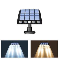 Modern Solar Human Sensor Waterproof Outdoor LED Wall Light