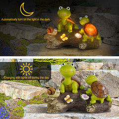 Outdoor Solar Turtle Resin Hand Carved LED Garden Decorative Landscape Light