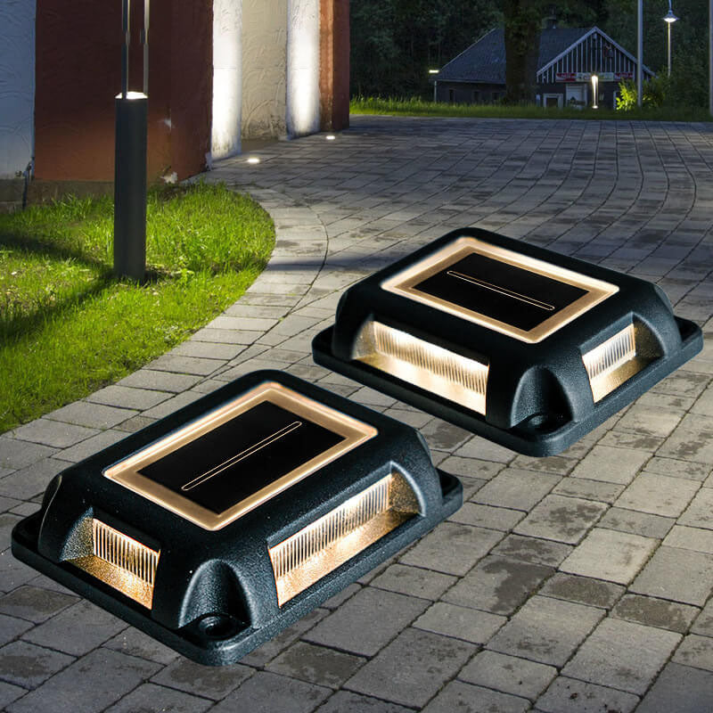 Outdoor Rectangular Pressure-Resistant Waterproof Aluminum Alloy LED Garden Step Buried Light