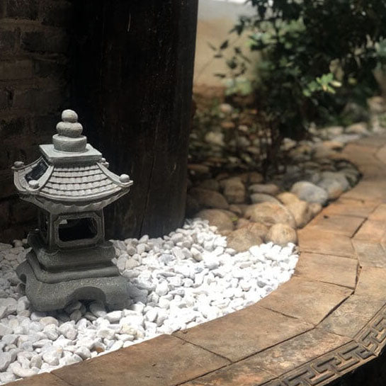 Japanese Zen Solar Waterproof Pagoda Stone LED Outdoor Garden Decoration Landscape Light