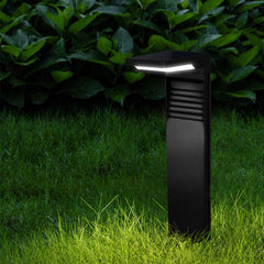 Lámpara LED solar cuadrada plana y sencilla para exteriores, impermeable, para jardín, suelo, paisaje 