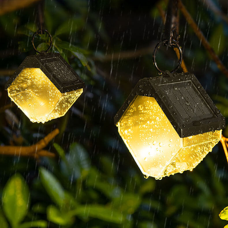 Solar Modern Simple PC Cube LED Outdoor Landscape Light