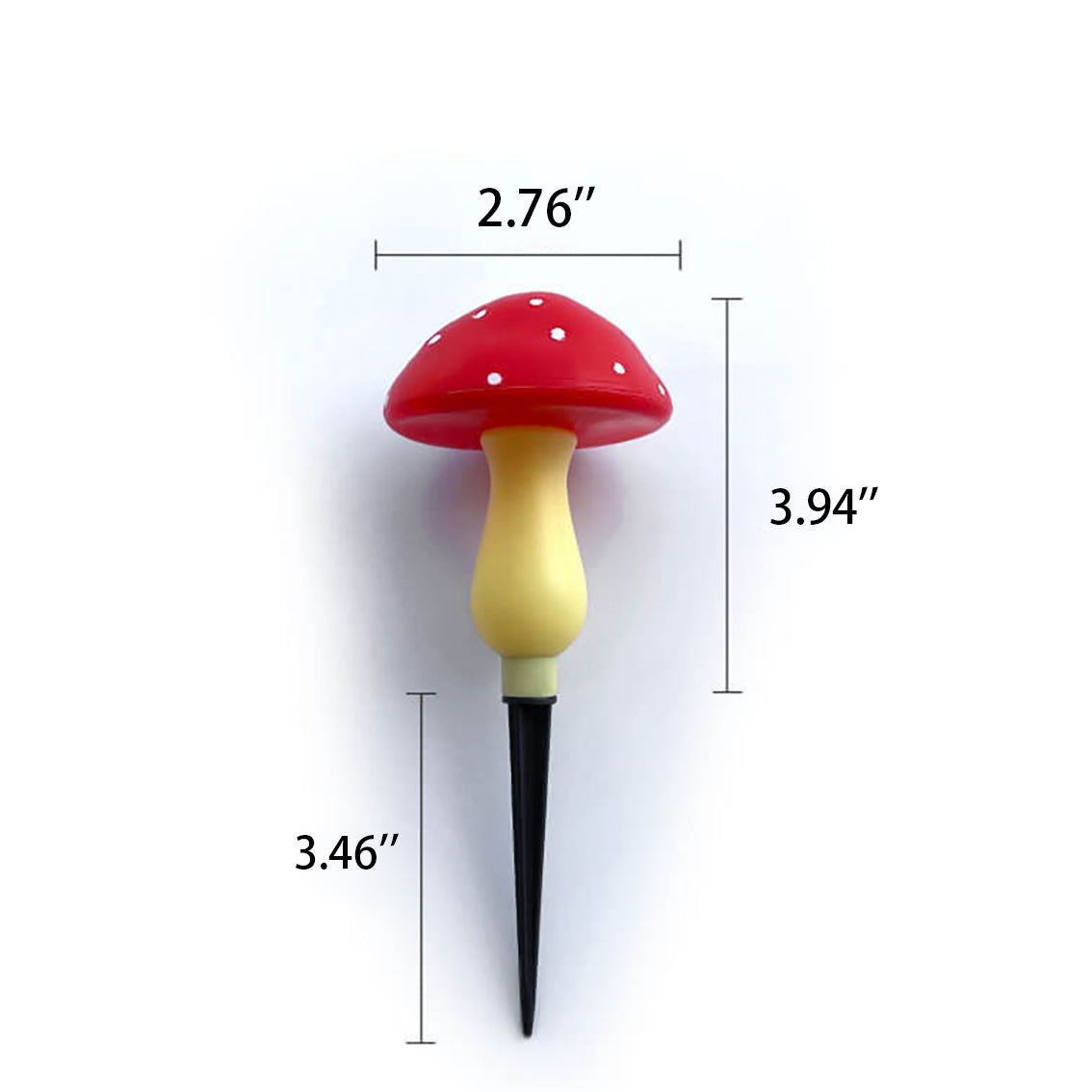 Guirlande lumineuse solaire étanche en forme de champignon à LED pour extérieur, luminaire décoratif pour pelouse 