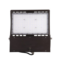 Foco LED de 150 vatios, 5700 K, CA 120-277 V, bronce, regulable, iluminación exterior, luces de seguridad LED impermeables IP65 para patios, estacionamientos, áreas de juegos y estadios