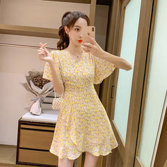 Floral chiffon dress