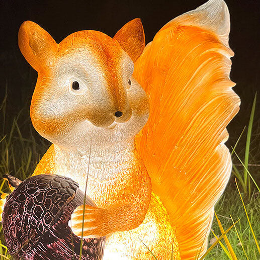 Outdoor Waterproof Resin Squirrel LED Lawn Landscape Light