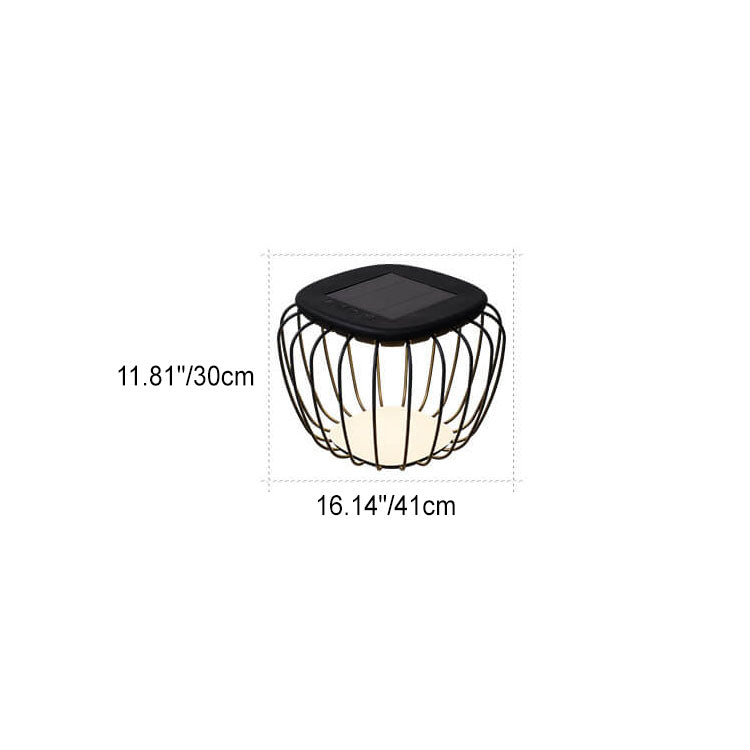 Solar Creative Minimalist PE Cage Decoration LED Outdoor Landscape Light