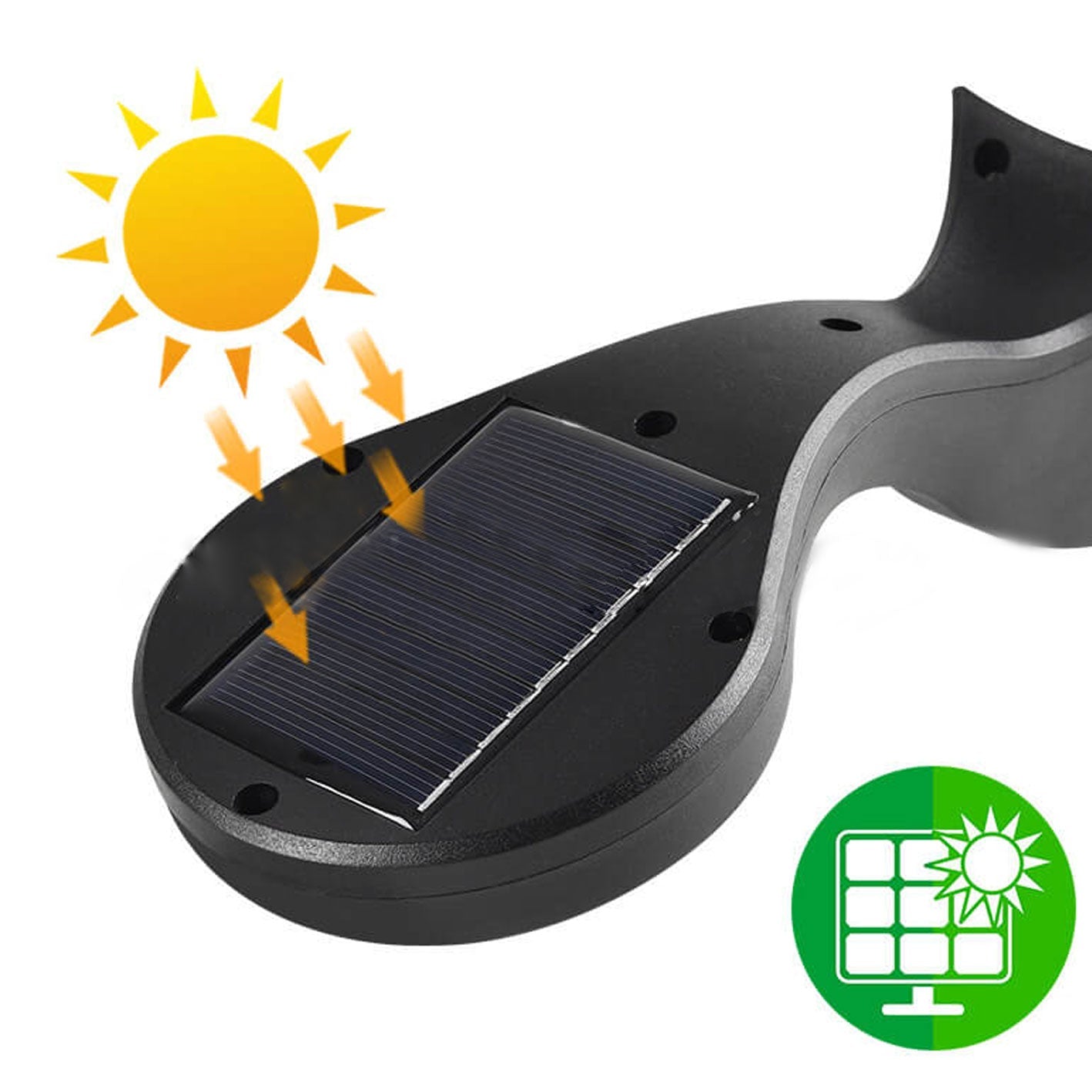 Lámpara de pared con luz solar para exteriores, COB, resistente al agua, con inducción corporal y luz solar para jardín 