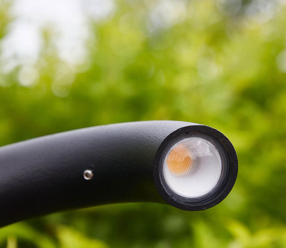 Lampe de sol d'extérieur à LED pour pelouse avec robinet pliant et étanche 