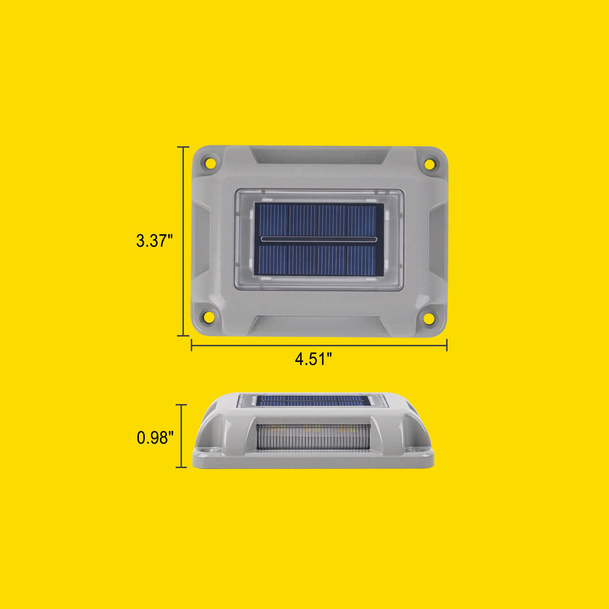 Outdoor Rectangular Pressure-Resistant Waterproof Aluminum Alloy LED Garden Step Buried Light