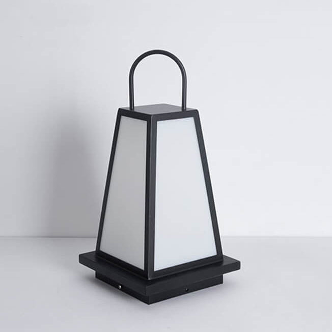 Lampadaire d'extérieur simple en acrylique et acier inoxydable, imperméable, pour pelouse 