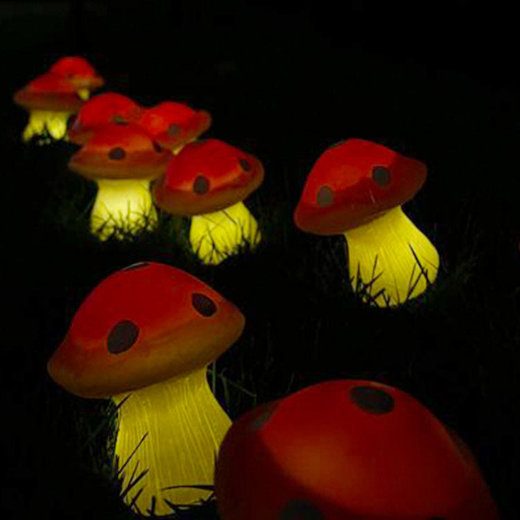 Modern Creative Mushroom Solar LED Outdoor Waterproof Garden Light String