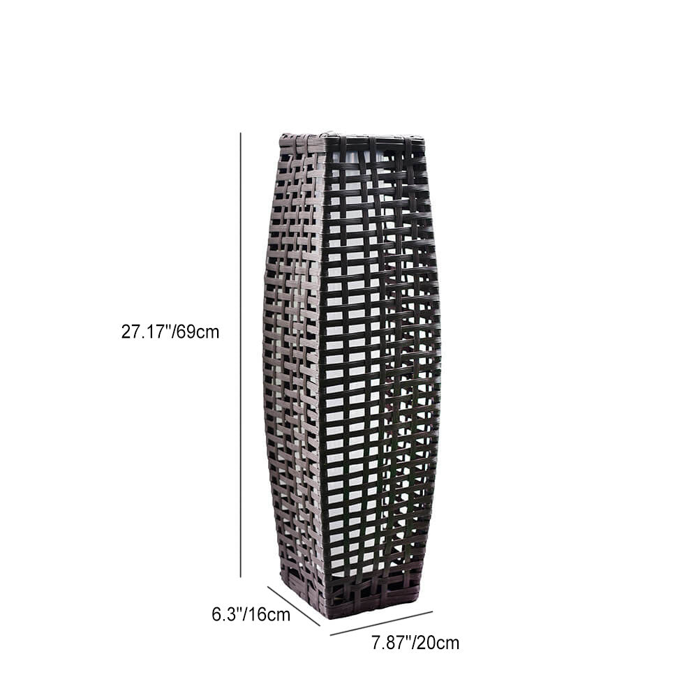 Solar Modern Minimalist Cylinder Openwork LED Outdoor Landscape Light