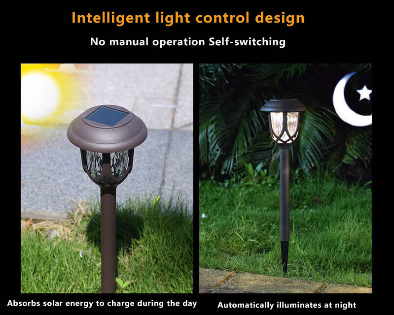 Solar LED Outdoor Patio Lawn Decorative Waterproof Ground Plug Light