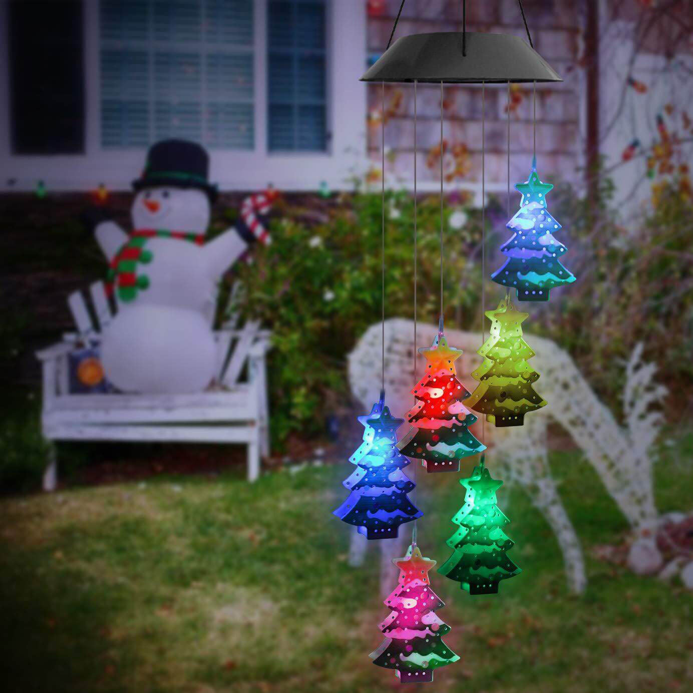 Modern Creative Christmas Decoration Solar LED Outdoor Hanging Lights