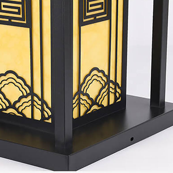 Modern Chinese Imitation Marble Square Column 1-Light  Waterproof Lawn Landscape Light