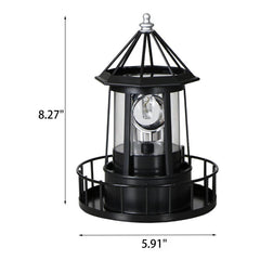 Creative Solar Rotating Tower Resin Hardware LED Garden Decoration Landscape Light