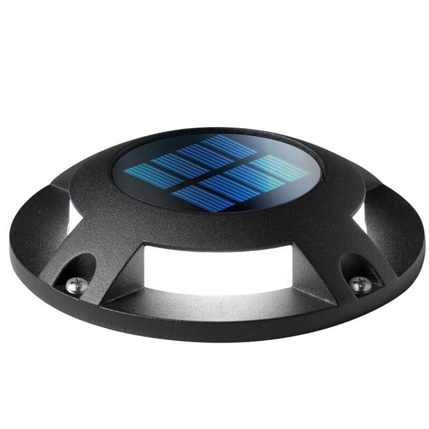 Luz LED solar redonda para césped y paisaje para exteriores 