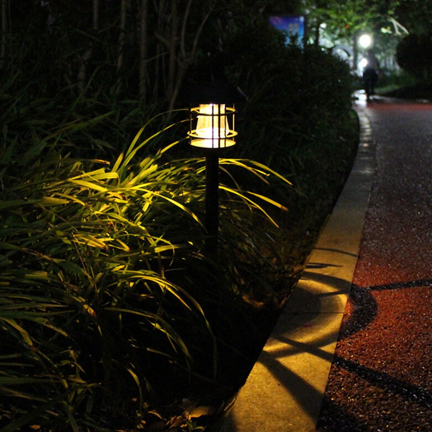 Solar Bulb Plastic Lantern LED Ground Insert Decorative Landscape Light