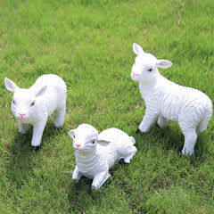 Lamb Garden Resin Statue Decoration