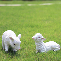 Lamb Garden Resin Statue Decoration