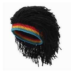 1Pc Reggae Jamaican Rasta Hat Dreadlocks Wig Caribbean Beret Cap Beret Dress Apparel Accessories Fashion Style New