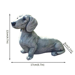 Dog Ornaments Garden Resin Ornaments Long Dog Ornaments