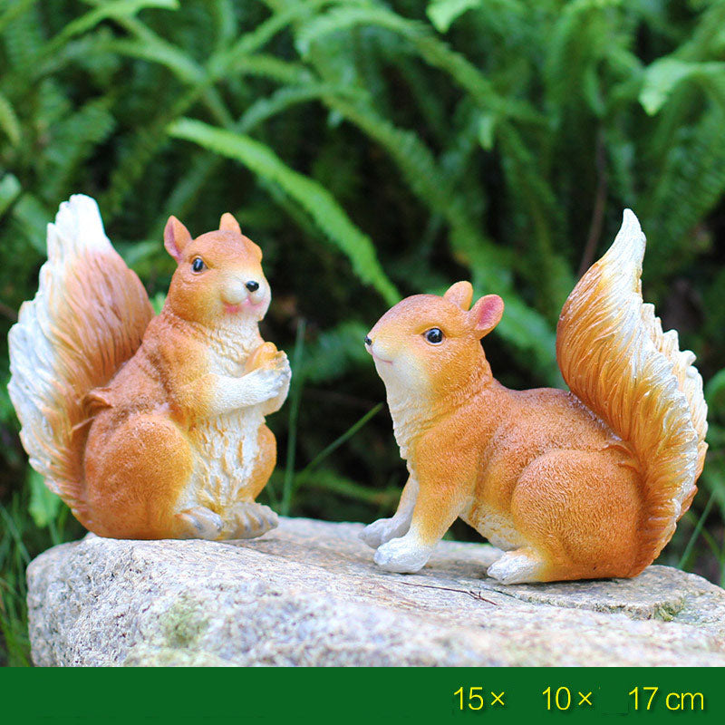 Creative Garden Resin Squirrel Ornaments